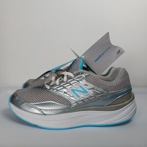 New Balance Women’s Size 8.5 Rock & Tone Shoes Silver Blue NWOB WW18705B